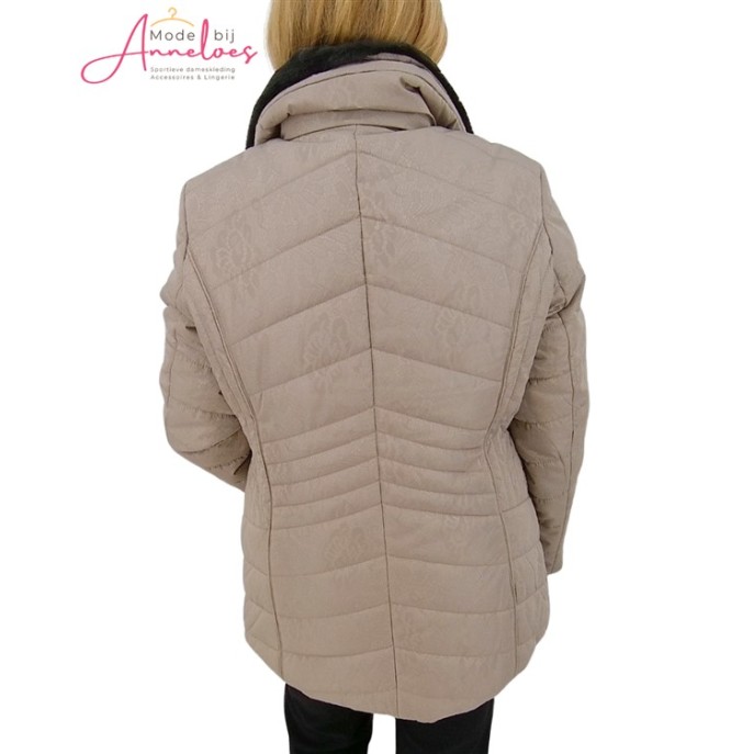 Barbara Lebek winterjas 30710052 Taupe